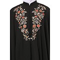 Irani Kaftan with embroidery work- Black